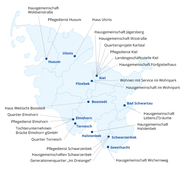 Einrichtungen – Pflege S.H. – Paritaetische Pflege S.H.
